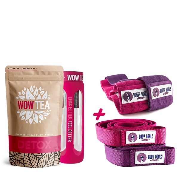 Detox Tea + Tea Bottle + Full Body Bands Box