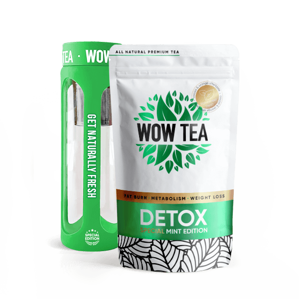 Mint Detox Tea + Green Tea Bottle